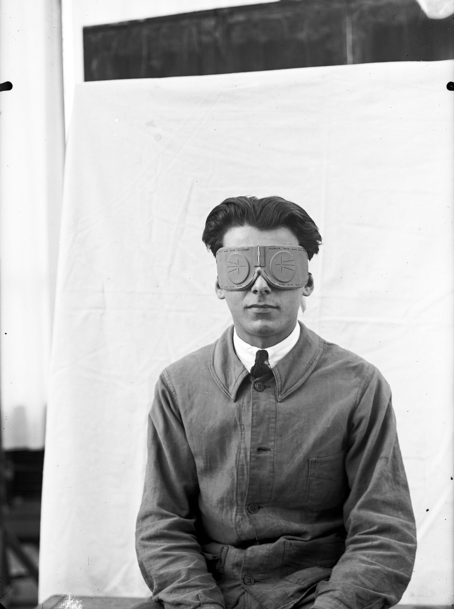 Lunettes obturantes, photographiées en décembre 1926